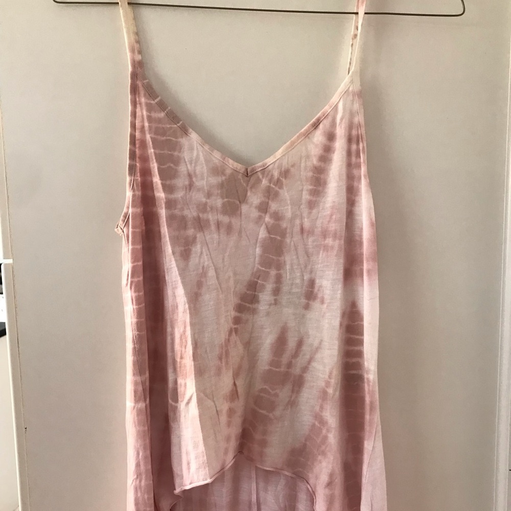 High low crop tank